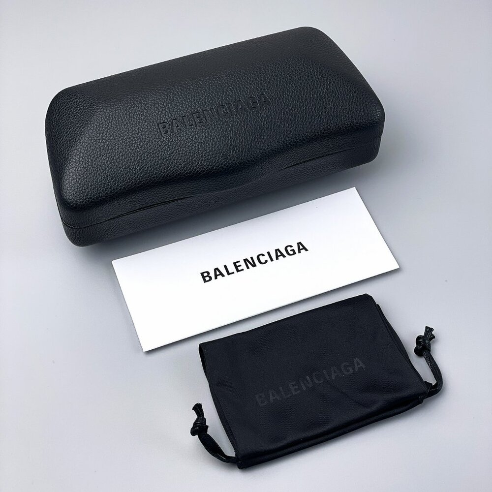Balenciaga BB0329S 003 BRAND NEW Sunglasses Black Grey Geometric Unisex - Picture 12 of 12